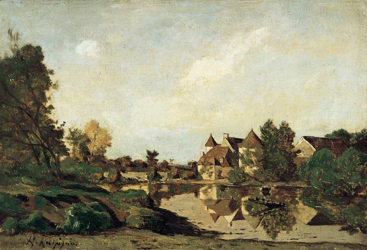 Farmhouse by HARPIGNIES, Henri-Joseph