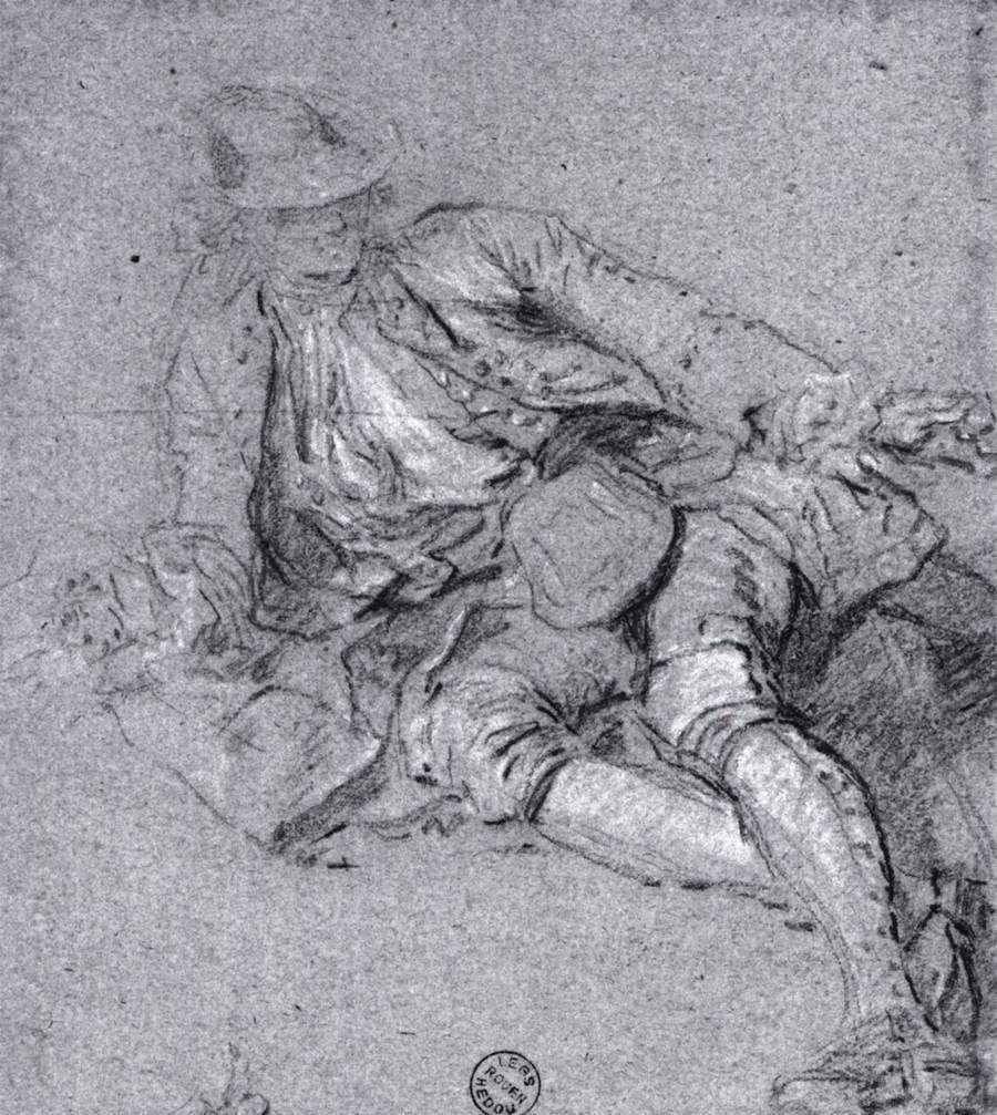 Study for Picnic after the Hunt by LANCRET, Nicolas