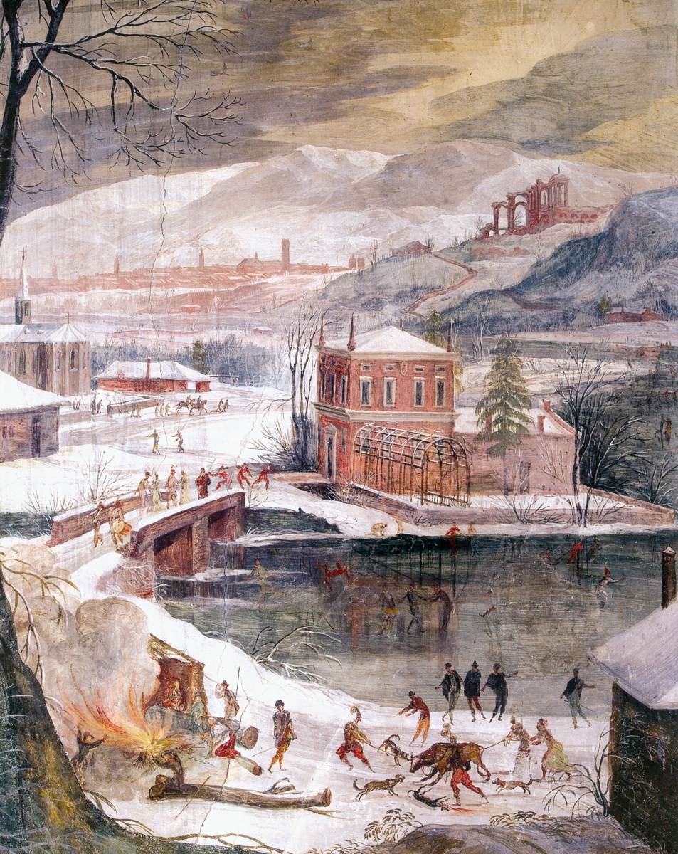 Winter Landscape under the Sign of Aquarius and Pisces (detail) by