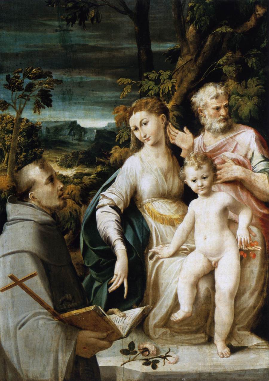 The Holy Family by MAZZOLA BEDOLI, Girolamo