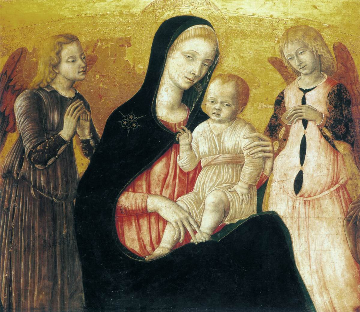 Madonna with Child and Two Angels by