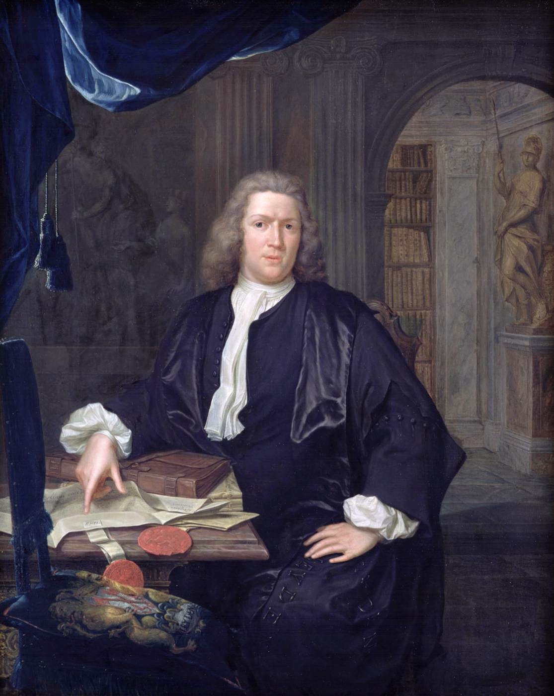 Portrait of David van Royen by MIJ, Hieronymus van der