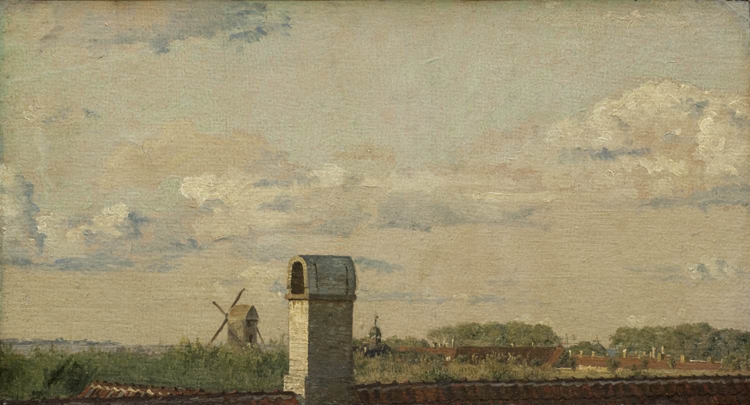 View from a Window in Toldbodvej Looking Towards the Citadel in Copenhagen by KØBKE, Christen