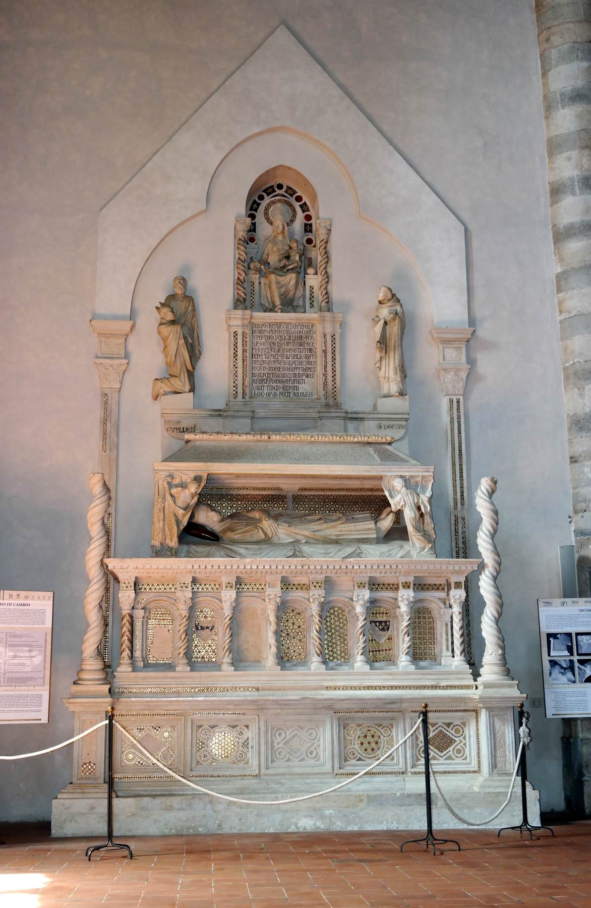 Tomb of Cardinal de Braye by ARNOLFO DI CAMBIO