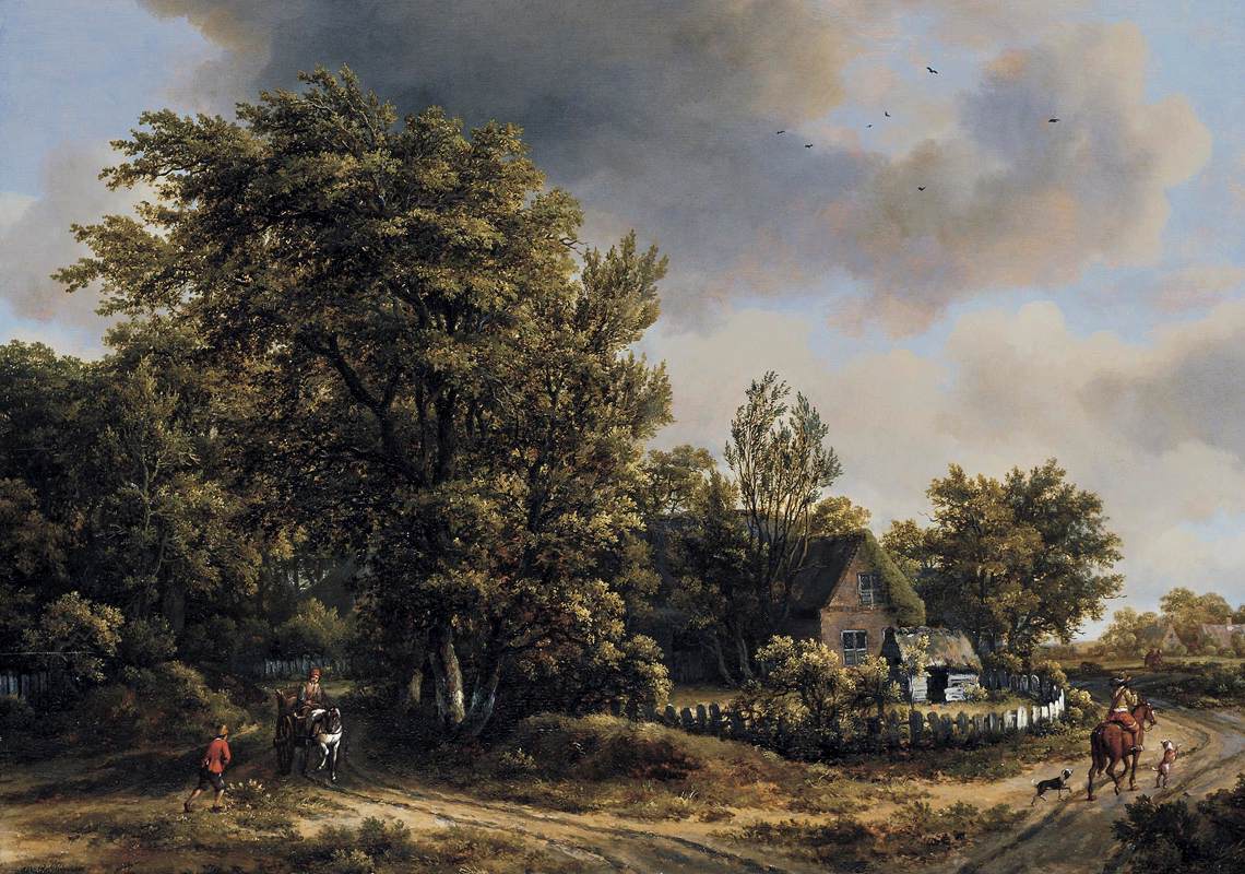 Wooded Landscape with Travellers by