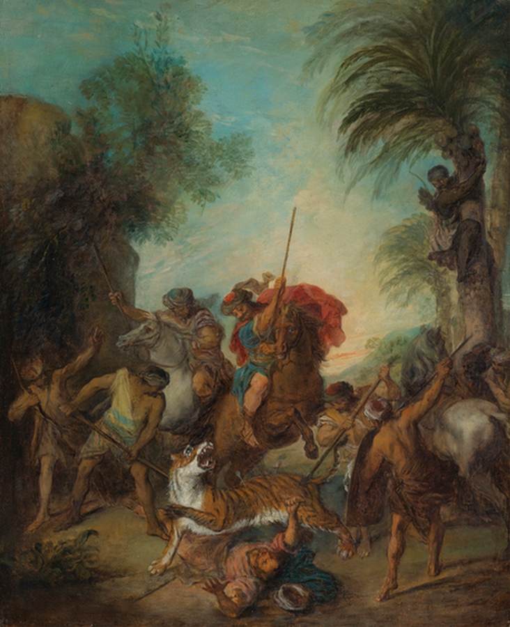 Tiger Hunt by LANCRET, Nicolas