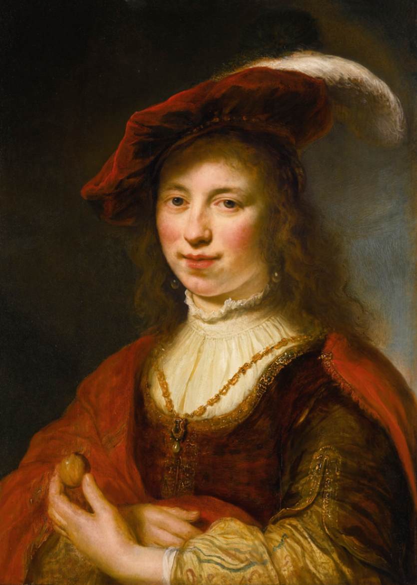 A Tronie of a Young Woman by FLINCK, Govert Teunisz.