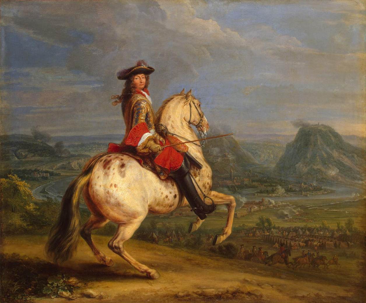 Louis XIV at the Taking of Besançon by MEULEN, Adam Frans van der