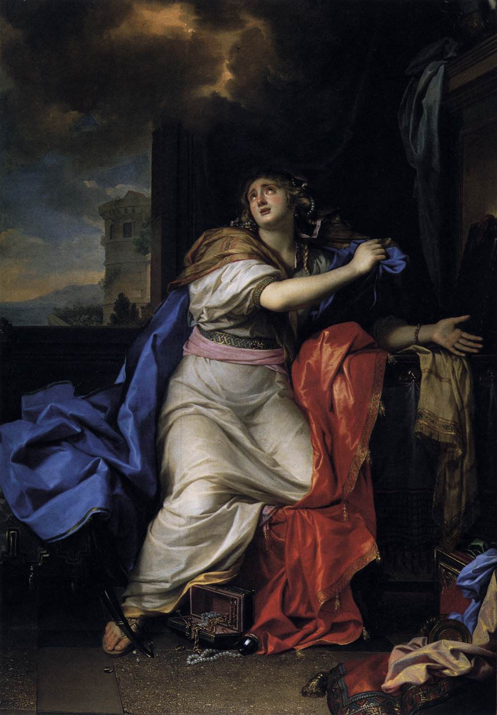 The Repentant Magdalen by LE BRUN, Charles