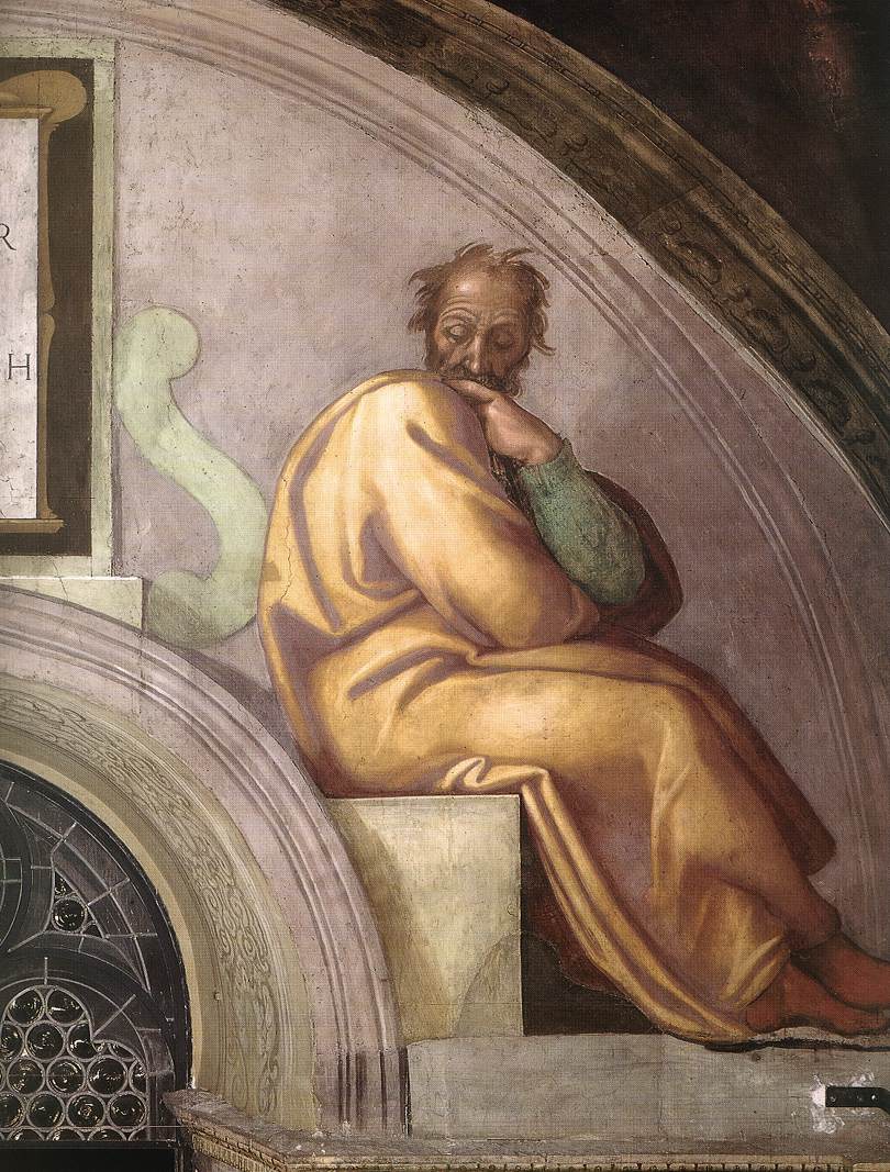 Azor - Zadok (detail) by MICHELANGELO Buonarroti