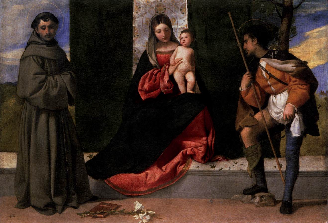 Madonna and Child with Sts Anthony of Padua and Roch by