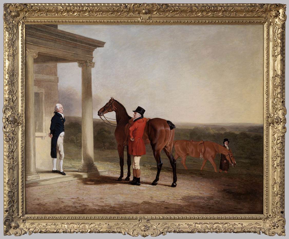 Captain Barrington Price with His Favourite Hunter by MARSHALL, Benjamin