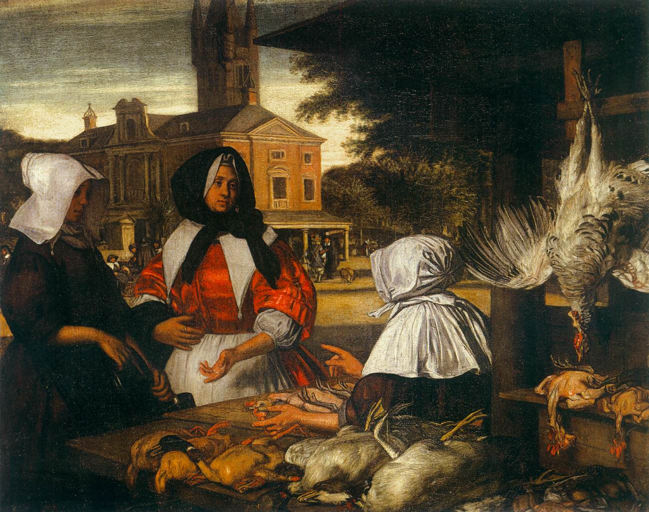 The Poultry Seller by WITTE, Emanuel de