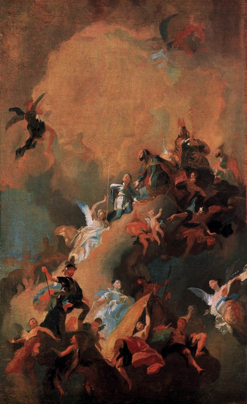 Apotheosis of a Hungarian Saint by MAULBERTSCH, Franz Anton