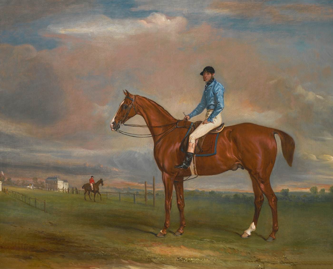 Philip, a Bay Racehorse with Jockey Up by FERNELEY, John