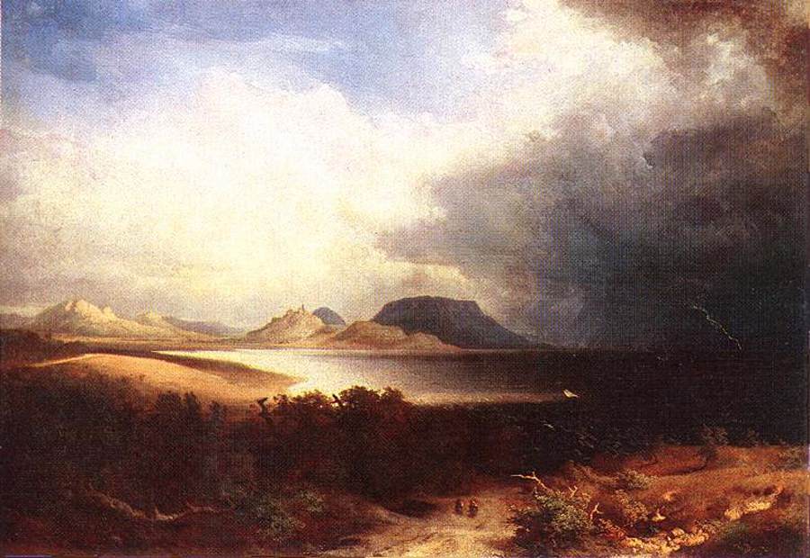 View to the Lake Balaton (Storm) by BRODSZKY, Sándor