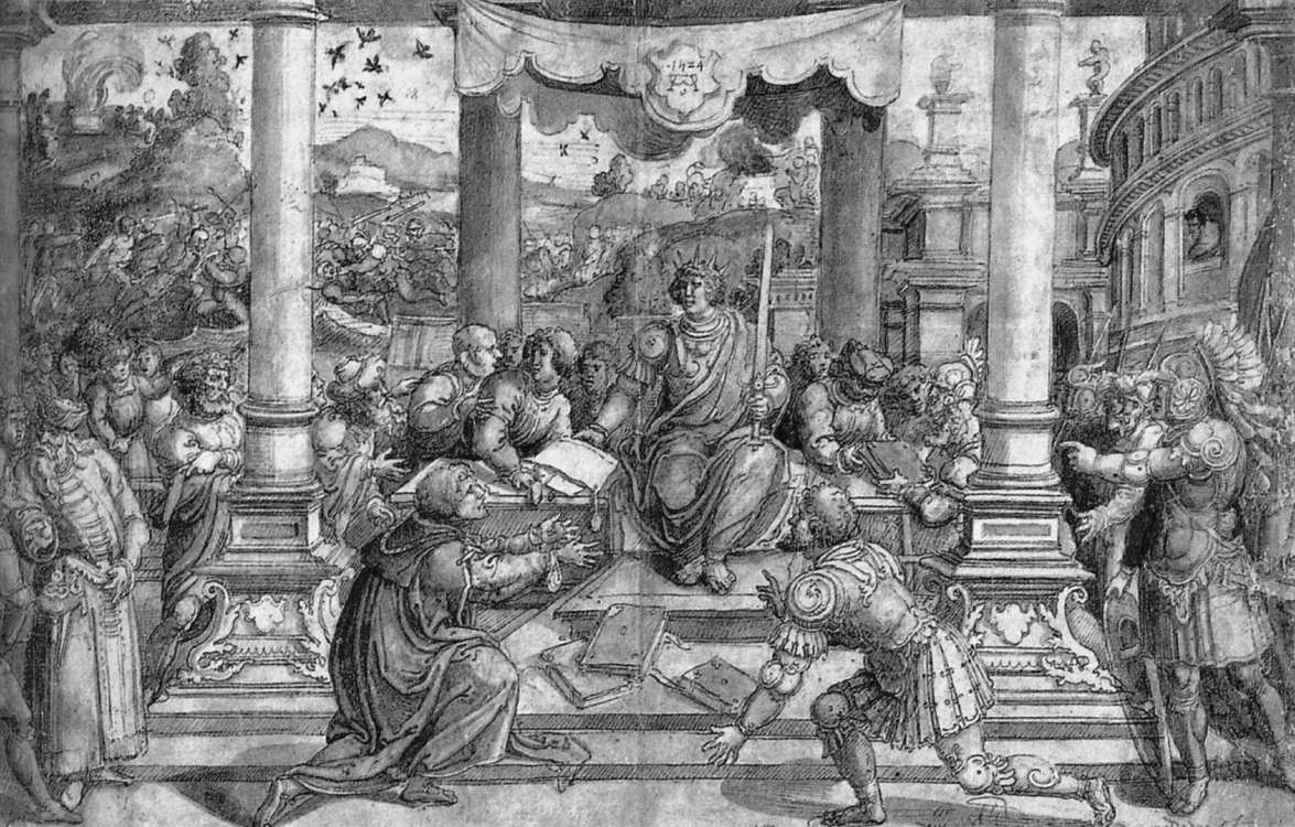 Romulus Gives Laws to the Roman People by