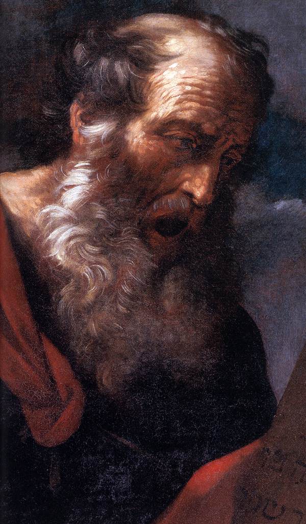 Moses with the Tables of the Law (detail) by