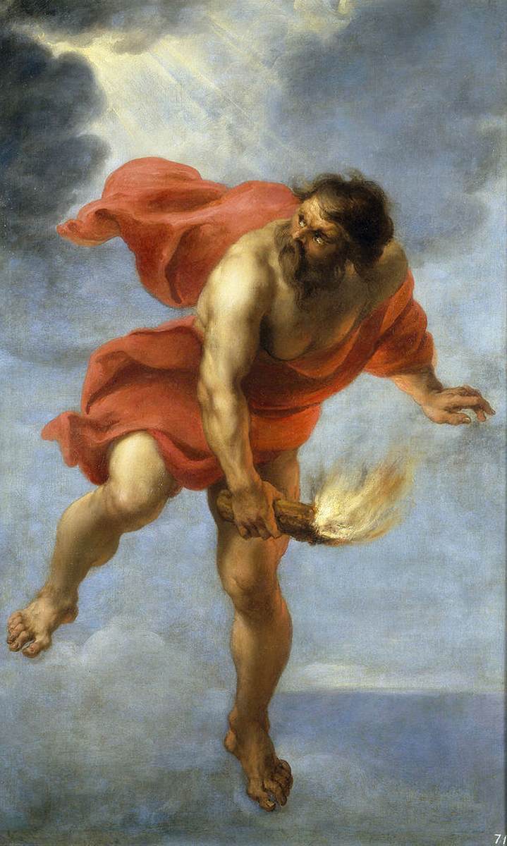 Prometheus Carrying Fire by COSSIERS, Jan