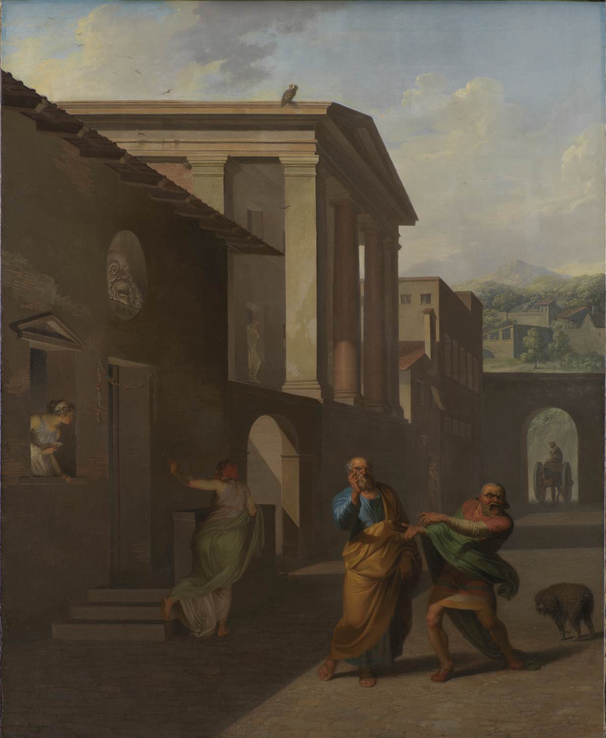 The Midwife Taking Leave of the Girl from Andros by ABILDGAARD, Nicolai