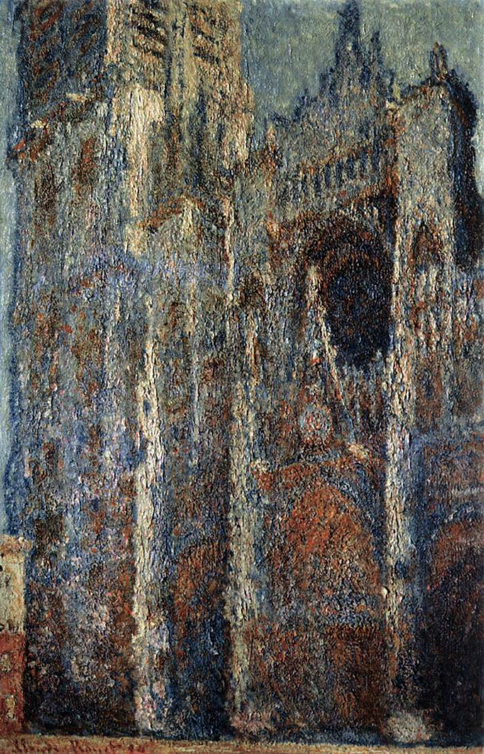 Rouen Cathedral, Evening by MONET, Claude