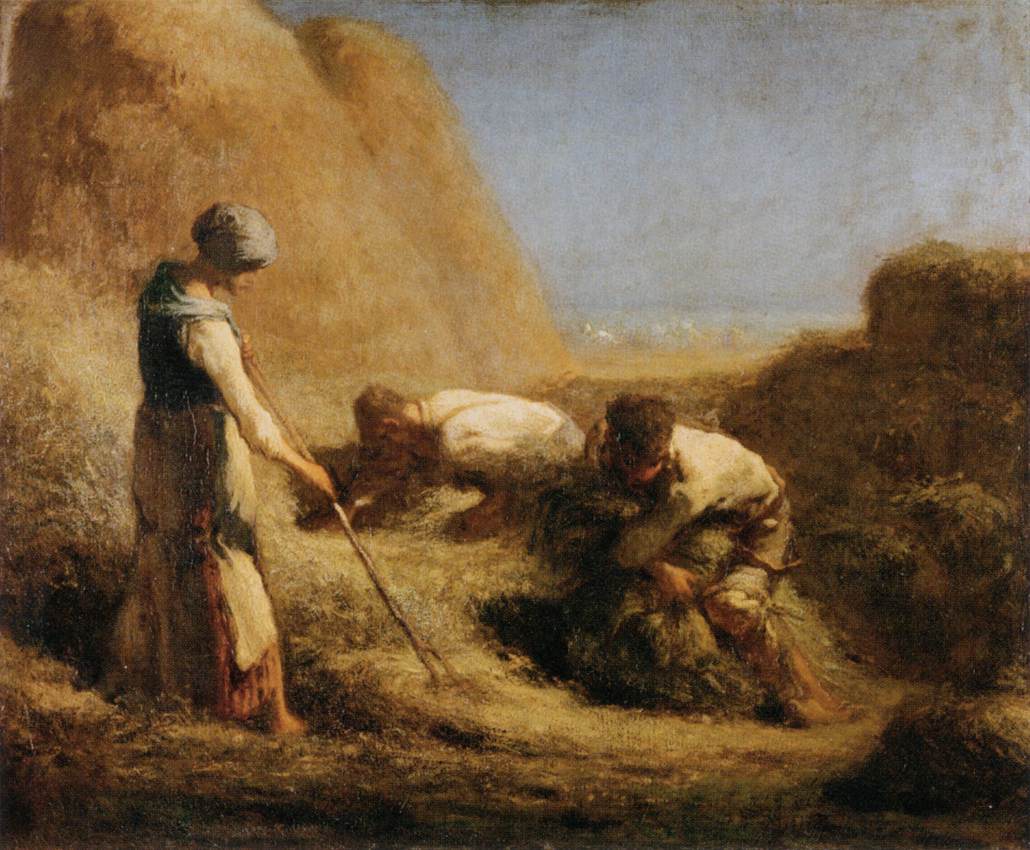 Trussing Hay by MILLET, Jean-François