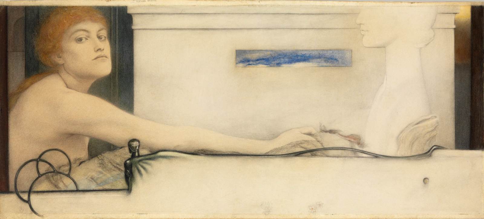 The Offering by KHNOPFF, Fernand