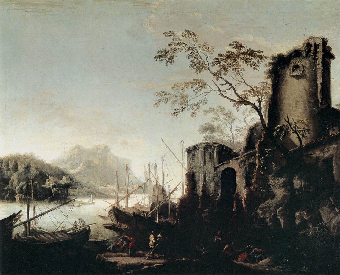 Marine Landscape with Towers by