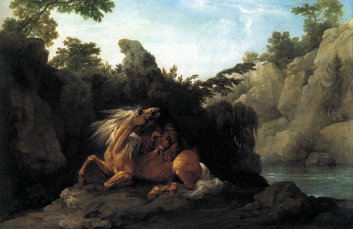 Lion Devouring a Horse by STUBBS, George