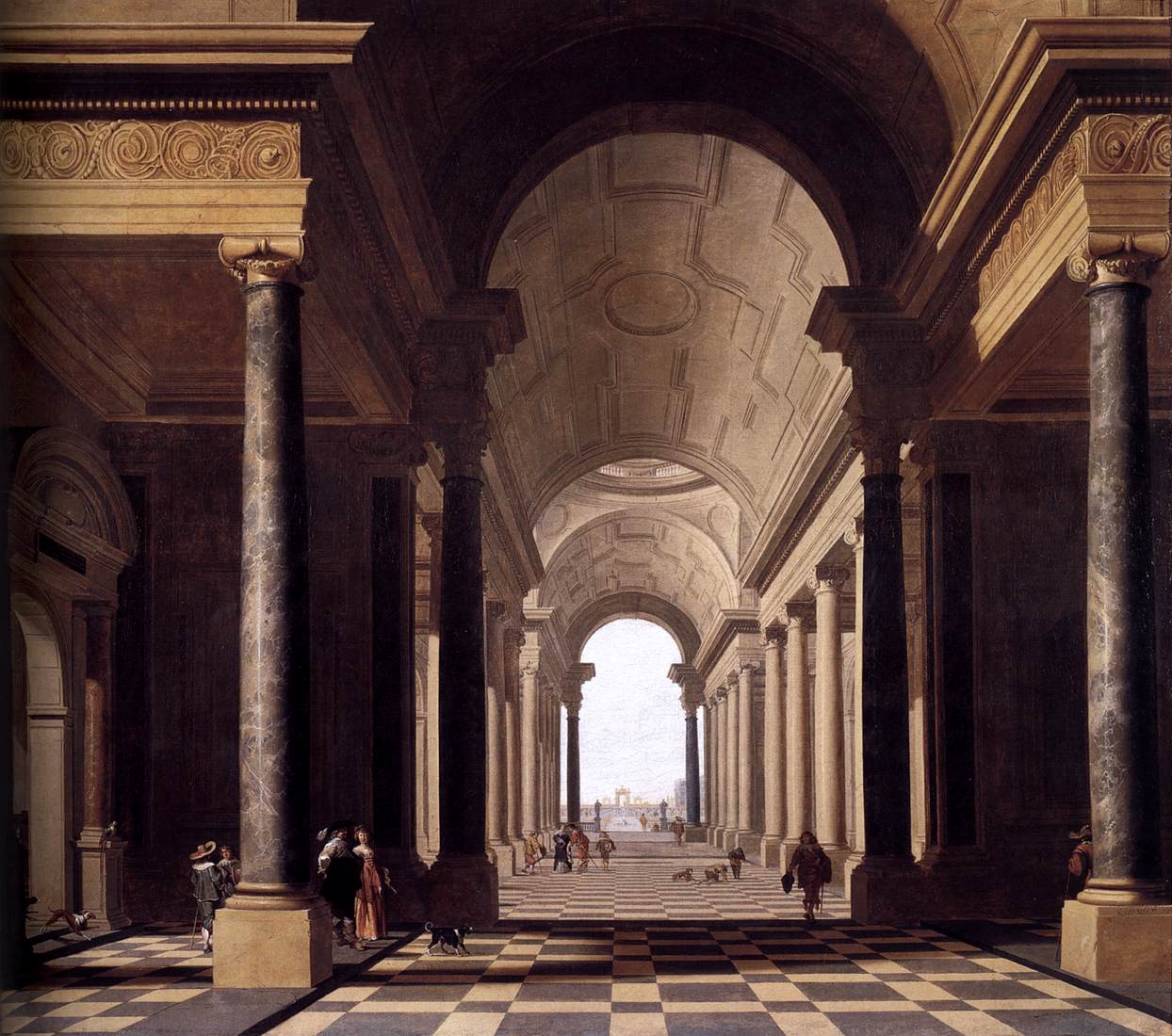 View through an Arcade by HOUCKGEEST, Gerard