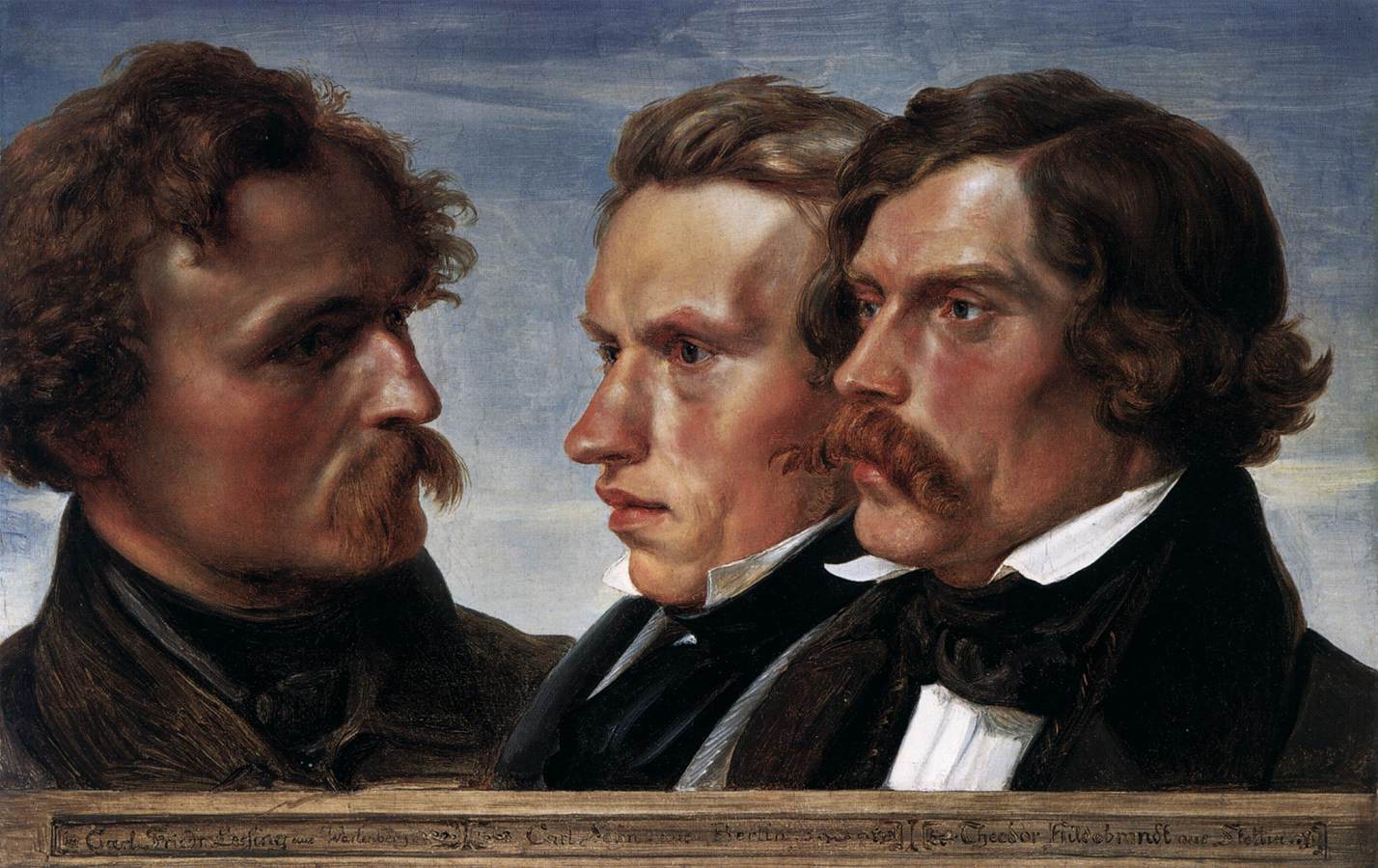 Carl Friedrich Lessing, Carl Sohn, and Theodor Hildebrandt by