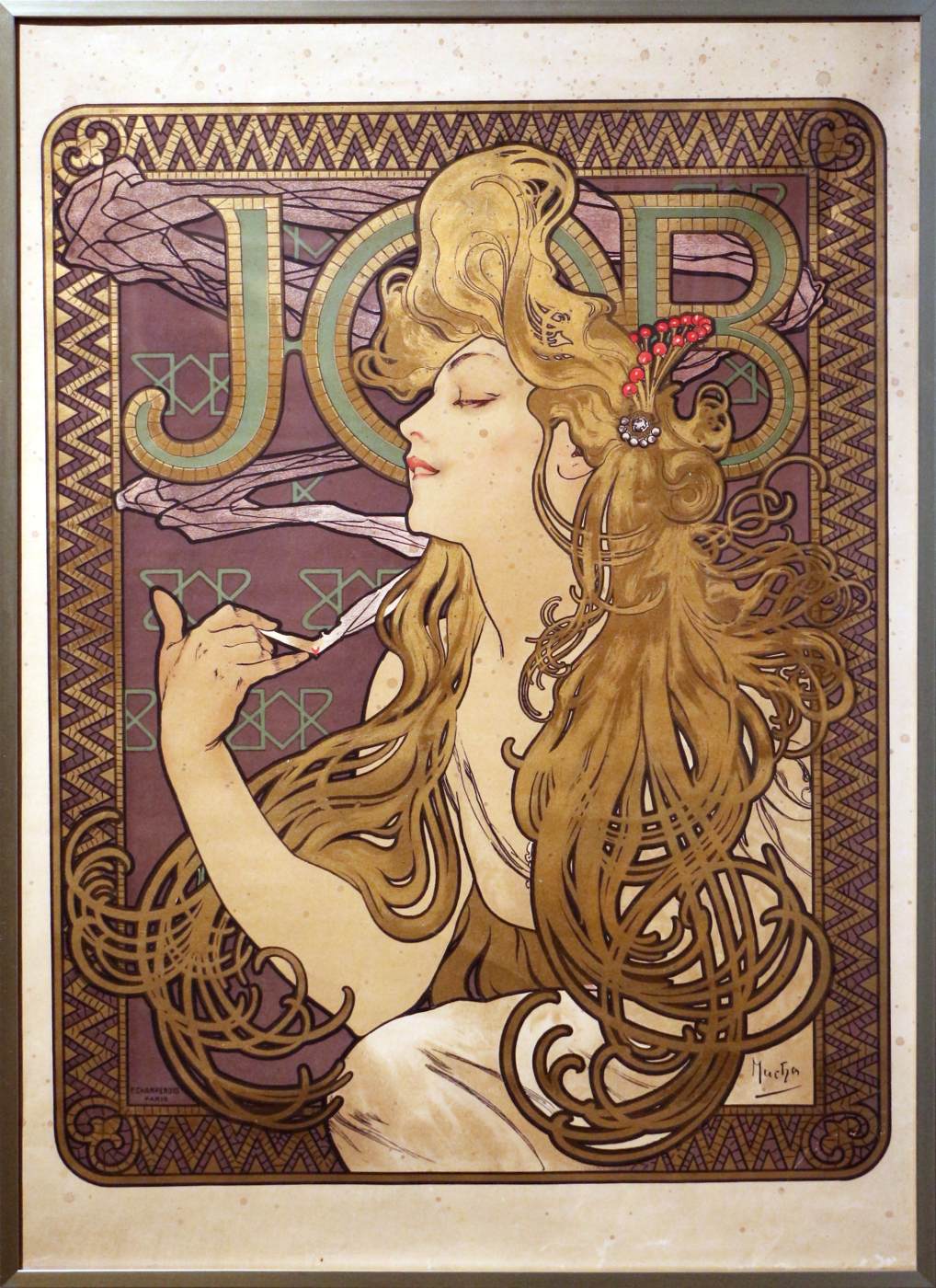 Poster for Job Cigarettes by MUCHA, Alphonse