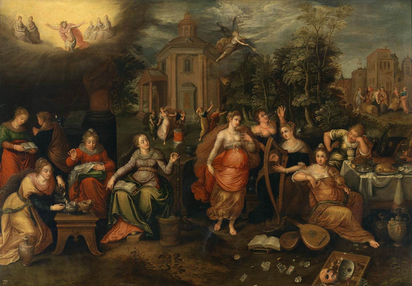 The Foolish Virgins and Wise Virgins by LISAERT, Pieter III