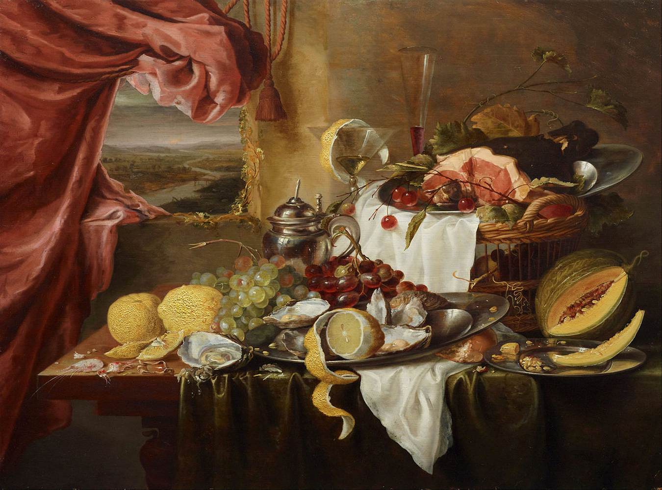 Still-Life with Landscape View by CRAEN, Laurens