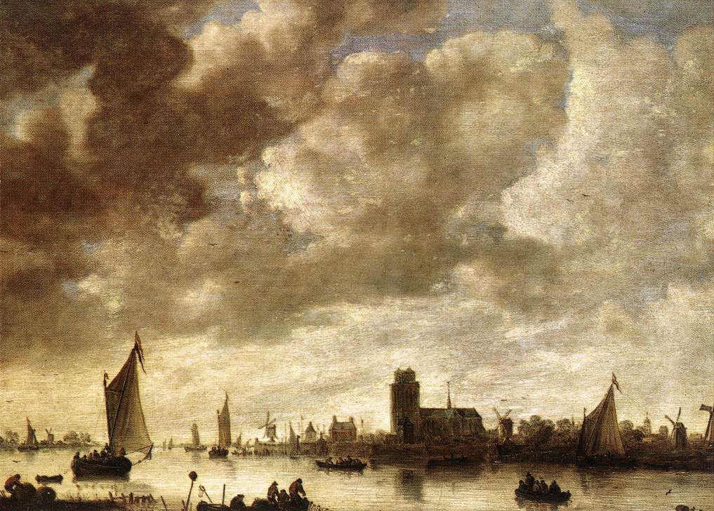 View of the Merwede before Dordrecht by GOYEN, Jan van