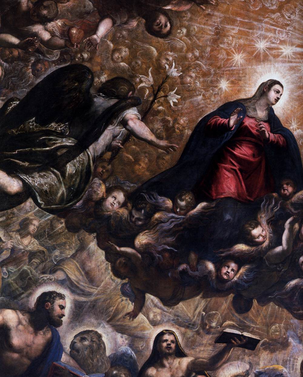 Paradise (detail) by TINTORETTO