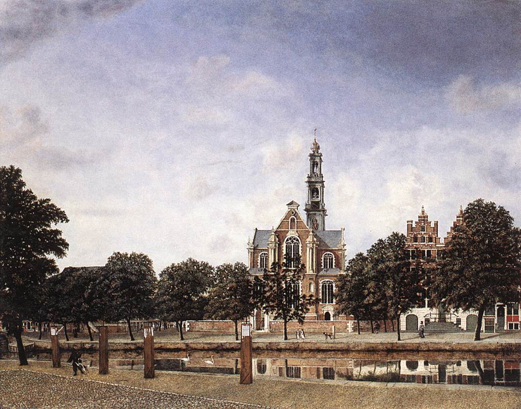 View of the Westerkerk, Amsterdam by HEYDEN, Jan van der