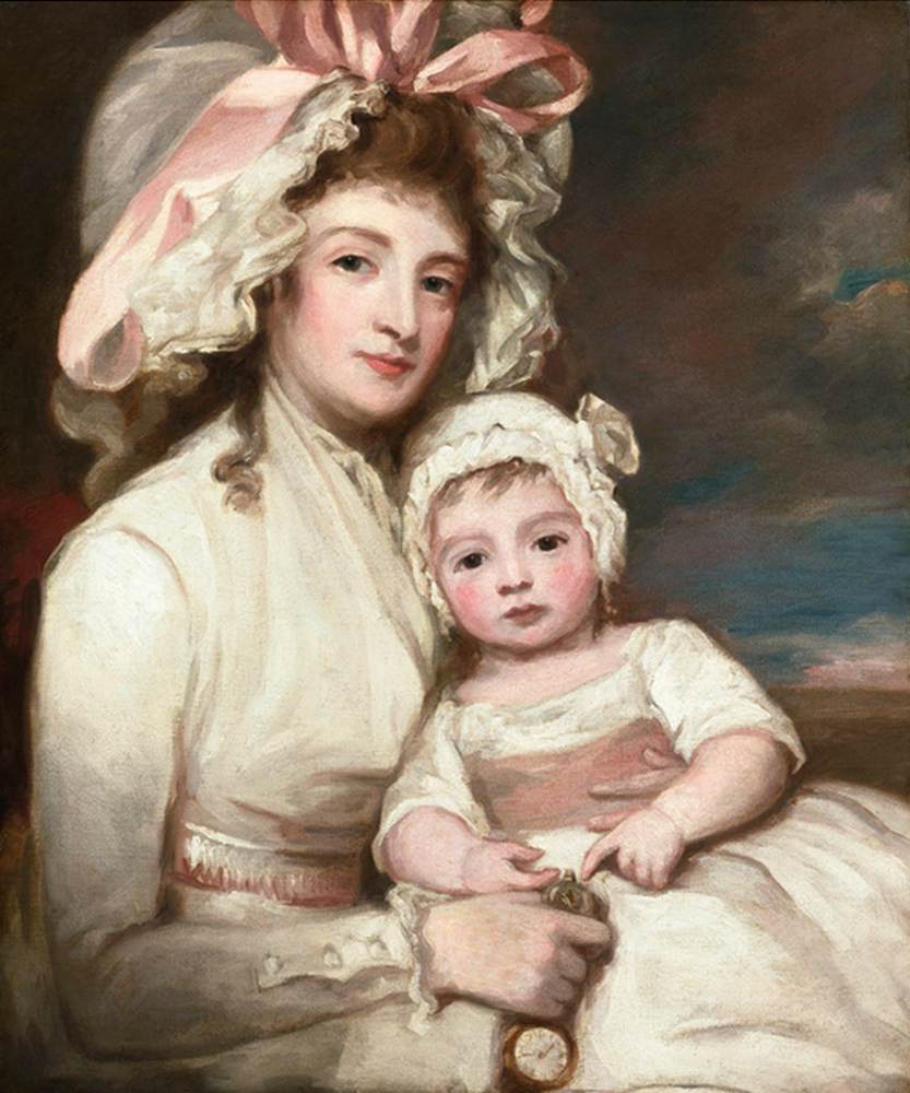 Portrait of Mrs. Henry Ainslie with Her Child by ROMNEY, George