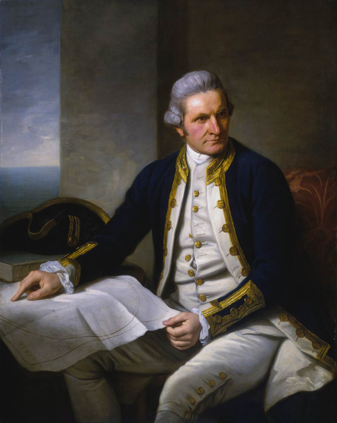 Official portrait of Captain James Cook by