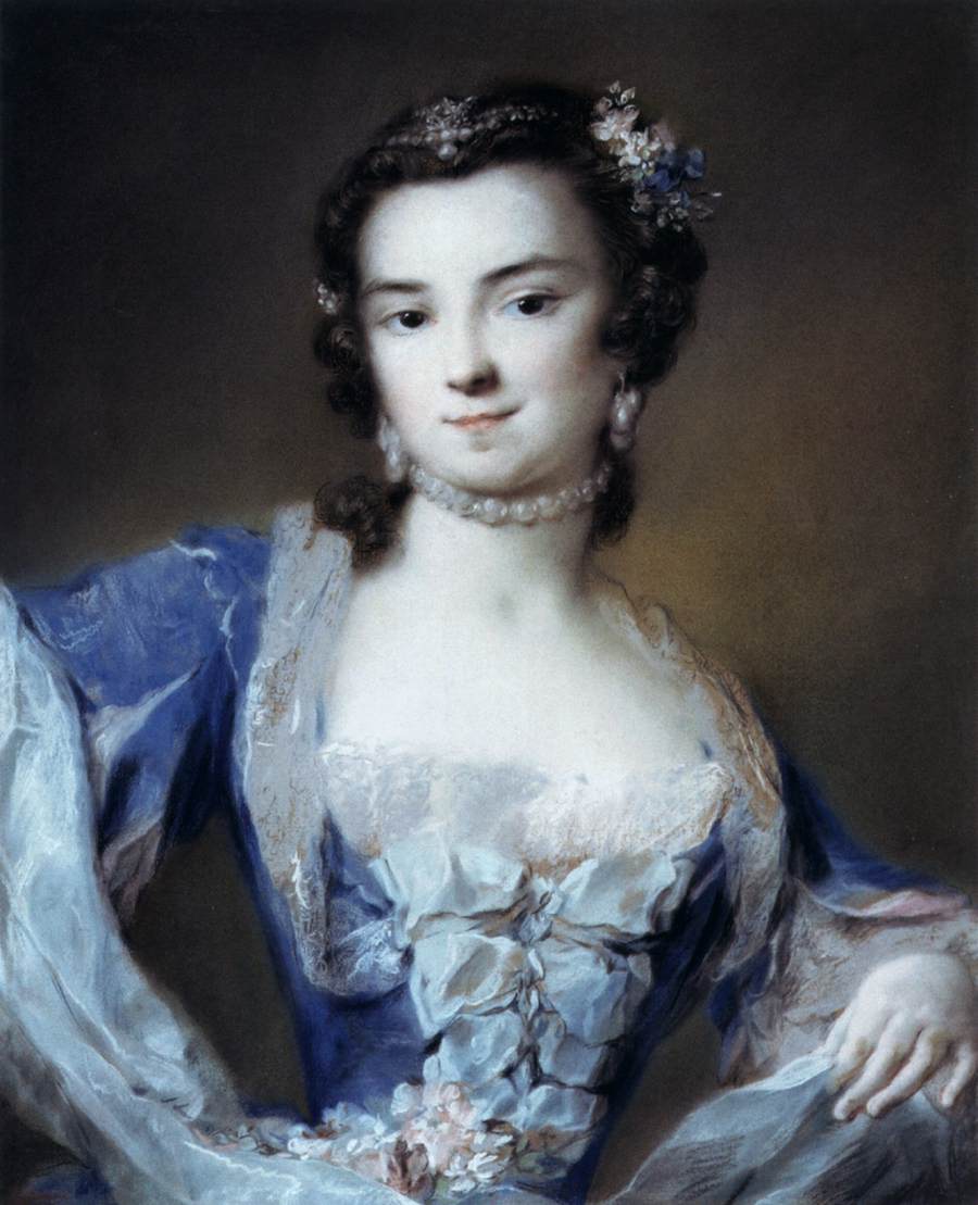 Portrait of Barbara Campanini by CARRIERA, Rosalba