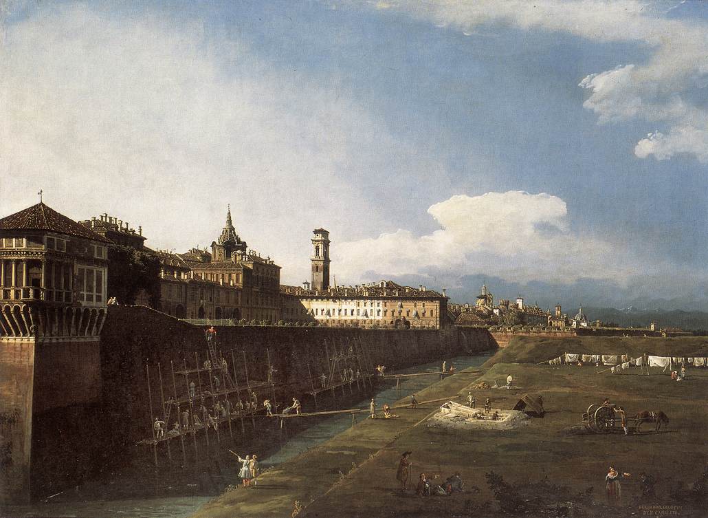 View of Turin near the Royal Palace by BELLOTTO, Bernardo