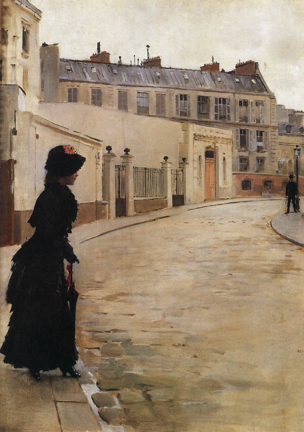 Waiting, Rue de Chateaubriand, Paris by BÉRAUD, Jean