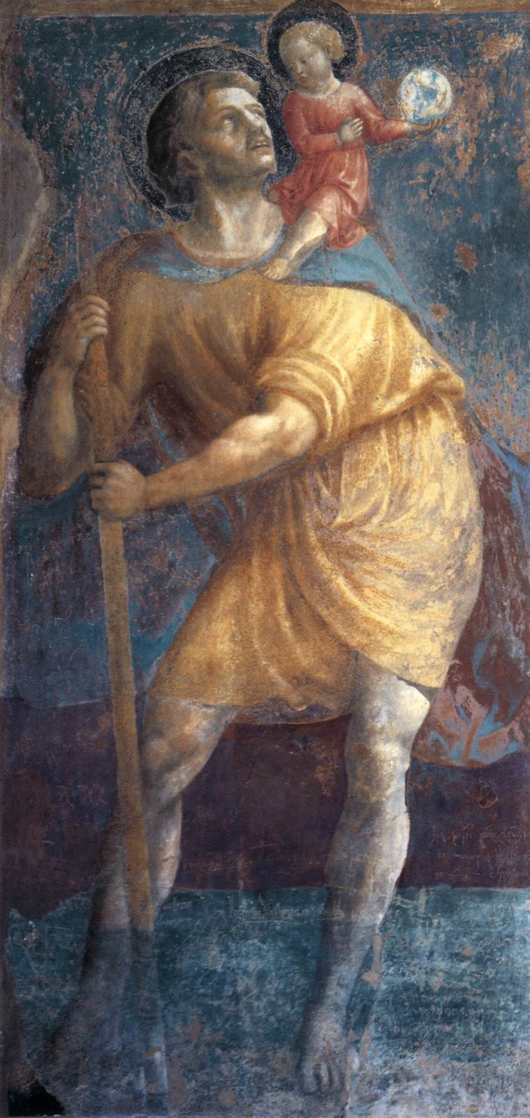 St Christopher by MASOLINO da Panicale