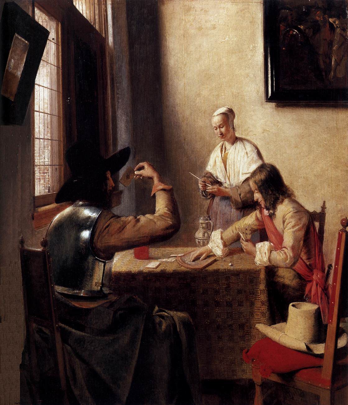 Soldiers Playing Cards by HOOCH, Pieter de