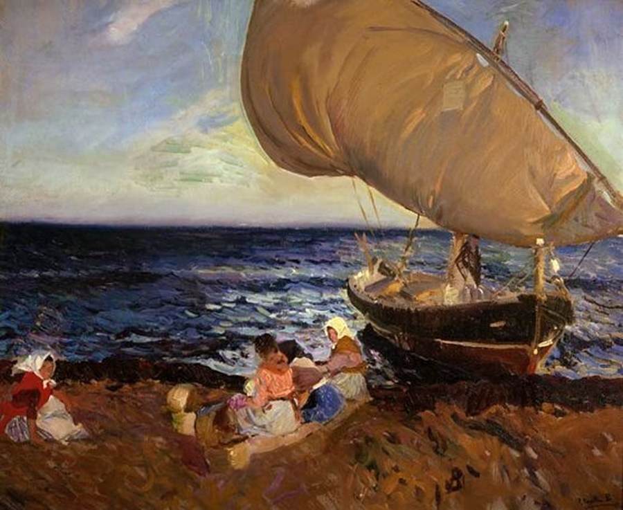 Waiting for the Catch, Valencia Beach by SOROLLA Y BASTIDA, Joaquín