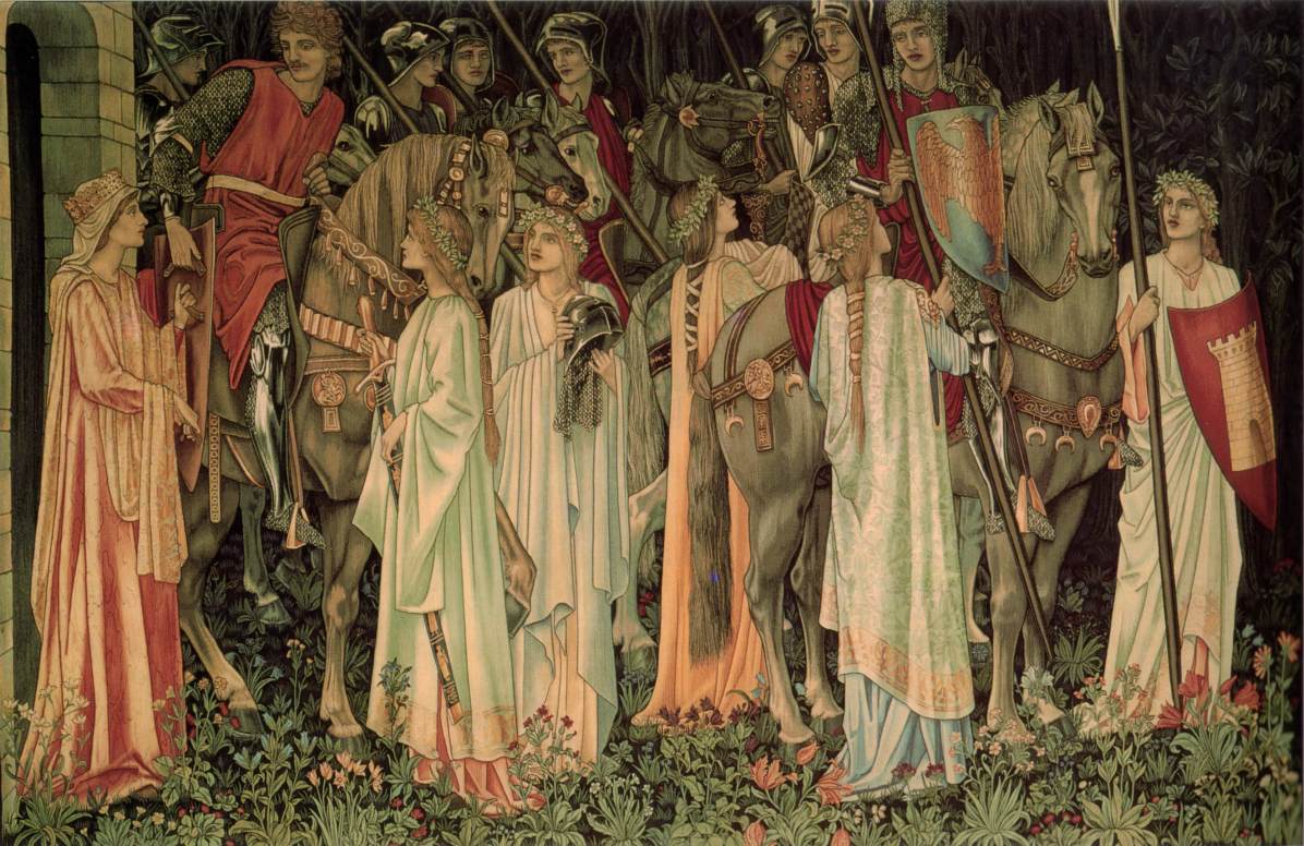 The Arming and Departure of the Knights by BURNE-JONES, Edward