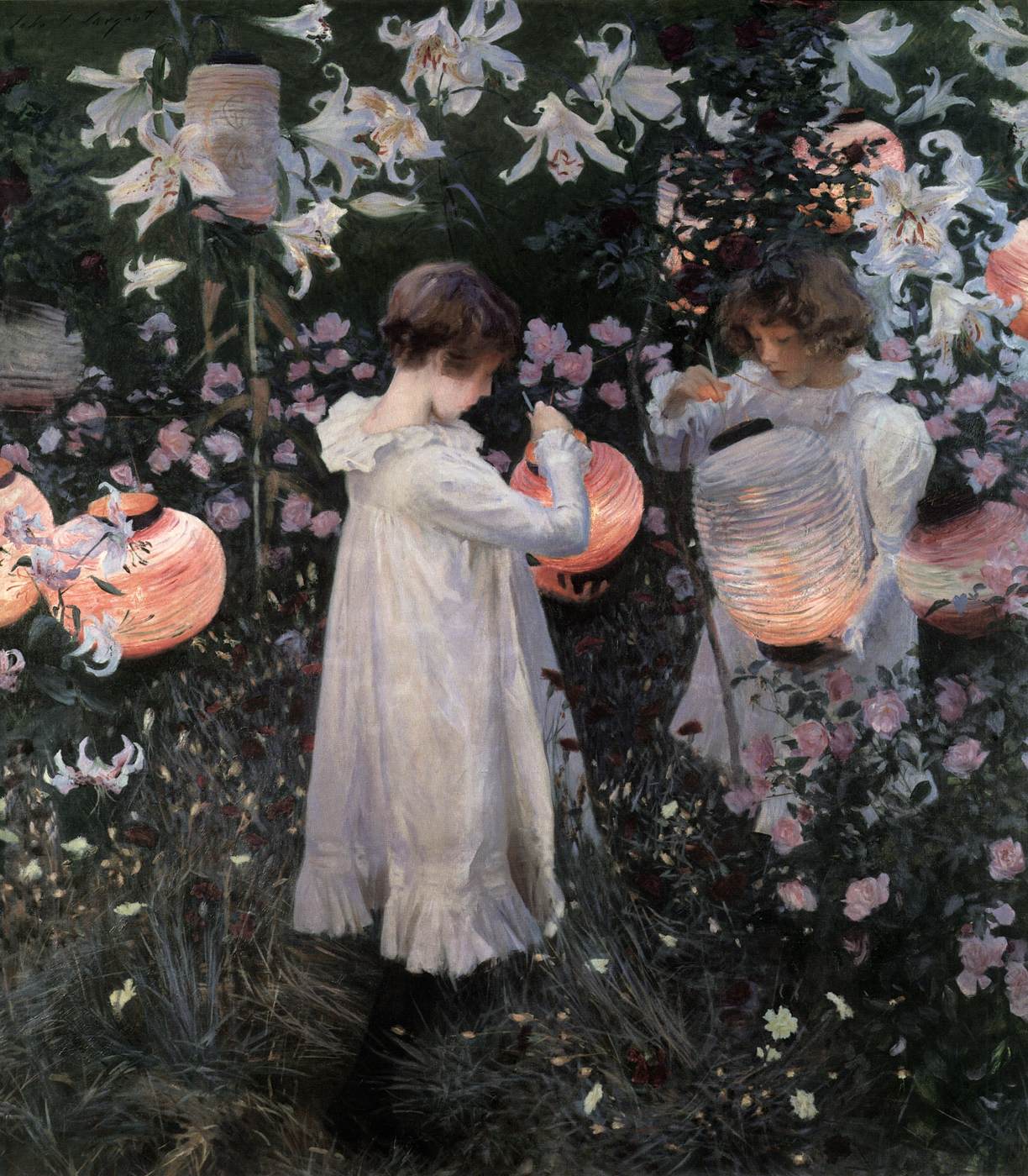 Carnation, Lily, Lily, Rose by SARGENT, John Singer