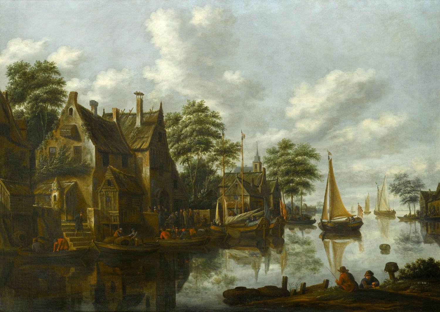 River Landscape by HEEREMANS, Thomas