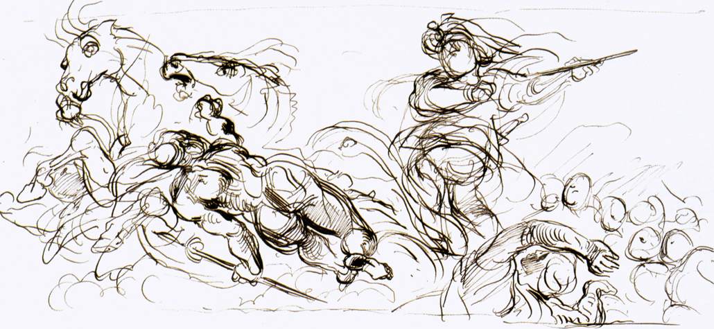 Study for the War coffer by DELACROIX, Eugène