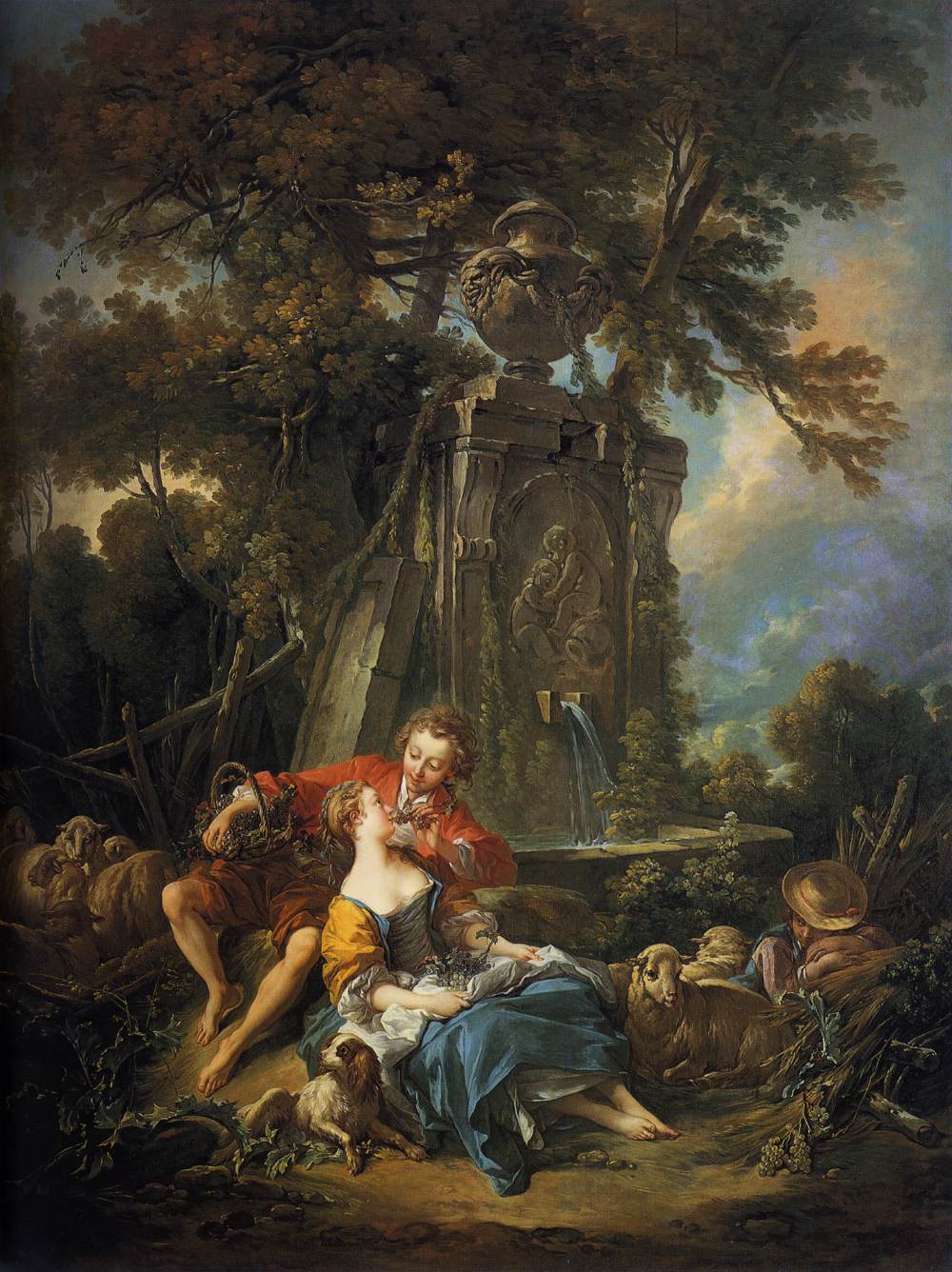 An Autumn Pastoral by BOUCHER, François